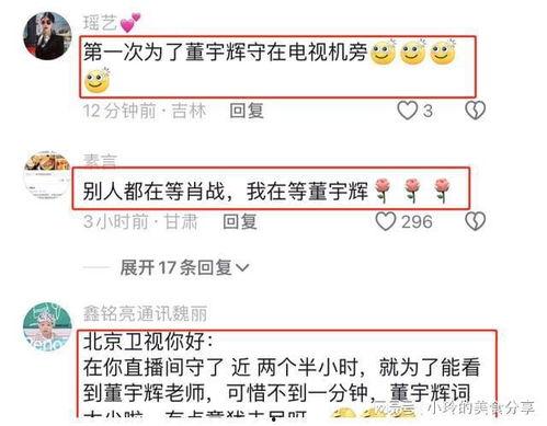 明星网红评论董宇辉,明星网红齐评说，揭秘现象背后的影响力