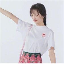 明星网红短款t恤图片,明星网红短款T恤穿搭指南